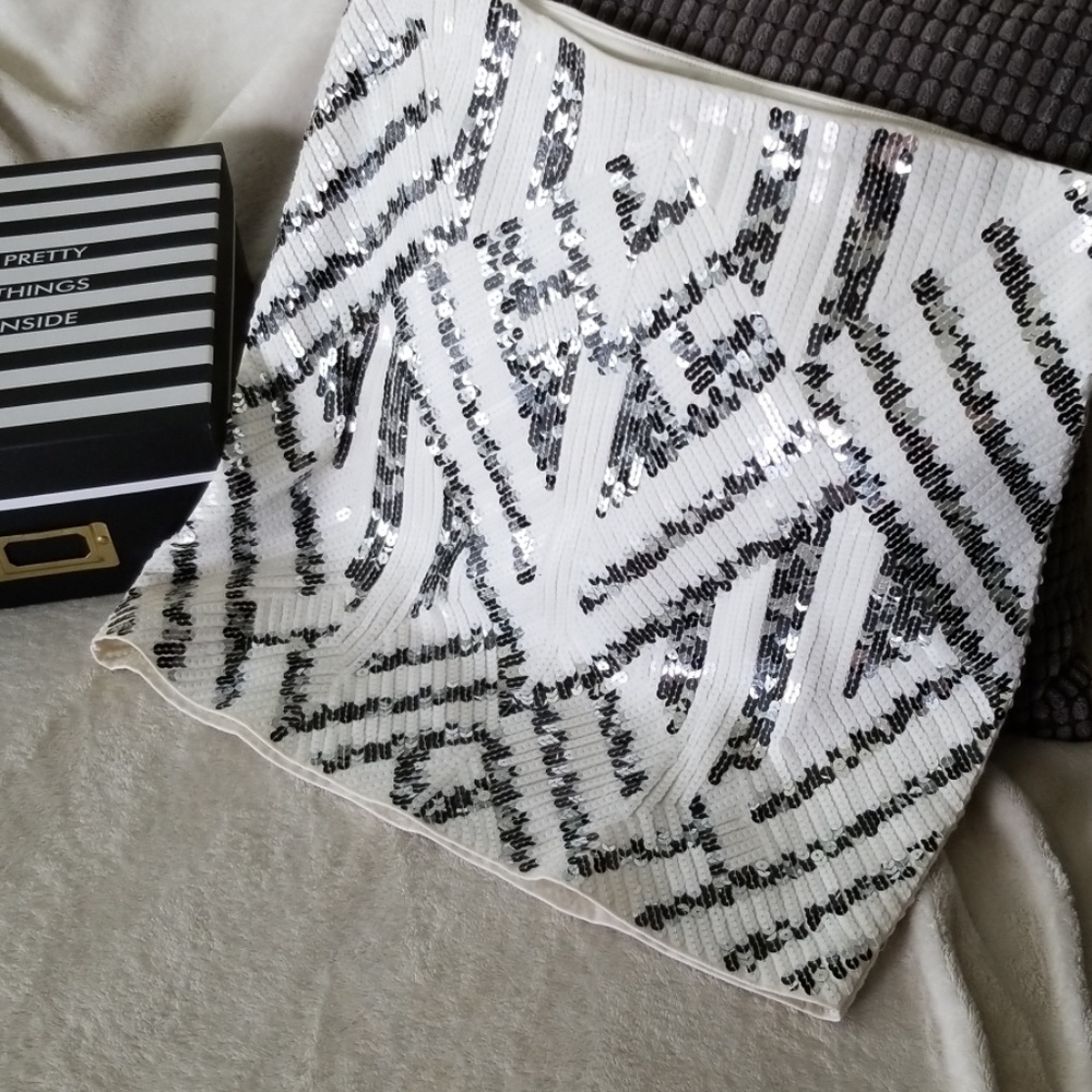 Art Deco High Waisted Mini Skirt